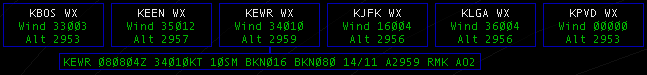 Weather Button and METAR